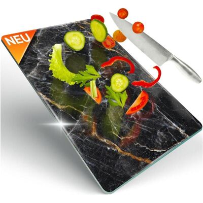 Decovetro Schneidebrett Glas 40x30cm Glasschneidebrett Leicht zu reinigen, Schneidebrett Decovetro Schneidebrett Glas 40x30cm Glasschneidebrett Leicht zu reinigen, Schneidebrett