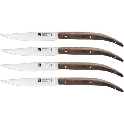 Zwilling - Steakmesserset - Palisander - Nitro-Stahl/Palisanderholz - 4er-Set, Besteck, Braun Zwilling - Steakmesserset - Palisander - Nitro-Stahl/Palisanderholz - 4er-Set, Besteck, Braun