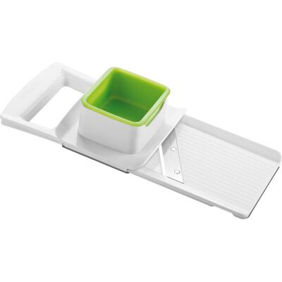 Tescoma Scheibenreibe HANDY, einstellbar, Küchenreibe, Weiss, Grün Tescoma Scheibenreibe HANDY, einstellbar, Küchenreibe, Weiss, Grün