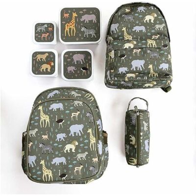 A Little Lovely Company Lunch & snack box set SBSESA46, Lunchbox, Grün A Little Lovely Company Lunch & snack box set SBSESA46, Lunchbox, Grün