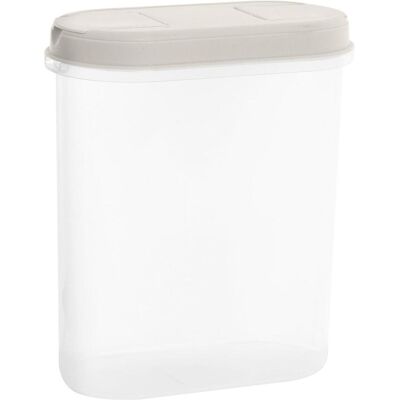 Plastteam Set aus 5 Aufbewahrungsbehältern - 2,2L - Weiß Plastteam Set aus 5 Aufbewahrungsbehältern - 2,2L - Weiß