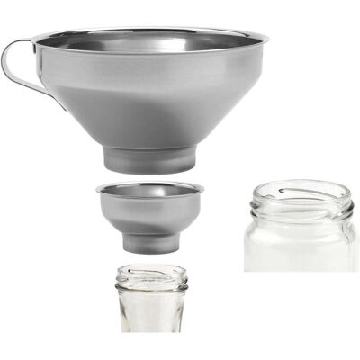 de Buyer Marmeladetrichter, Einfülltrichter, Silber de Buyer Marmeladetrichter, Einfülltrichter, Silber