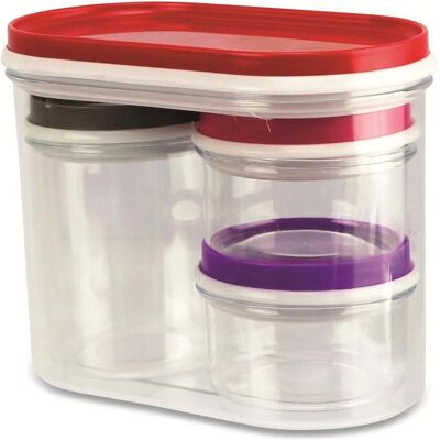 alpina Storage box 4 pcs, Vorratsbehälter, Transparent alpina Storage box 4 pcs, Vorratsbehälter, Transparent