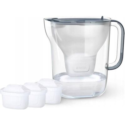 Brita Style ESSENTIAL XL Wasserfilterkanne dunkelblau + 3 x MX Pro Pure Performance-Filter, Wasserfilterkanne, Blau, Transparent Brita Style ESSENTIAL XL Wasserfilterkanne dunkelblau + 3 x MX Pro Pure Performance-Filter, Wasserfilterkanne, Blau, Transparent
