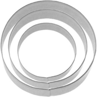 Westmark 3 Stk. Terrassen-Ausstechformen "Ring glatt", Ø 4/5/6 cm, Ausstechformen, Silber Westmark 3 Stk. Terrassen-Ausstechformen "Ring glatt", Ø 4/5/6 cm, Ausstechformen, Silber