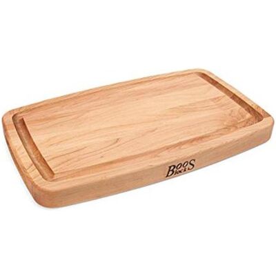 John Boos Blocks Chefs snijplank met sapgeul 46 x 27 x 4 cm esdoornhout, Schneidebrett, Braun John Boos Blocks Chefs snijplank met sapgeul 46 x 27 x 4 cm esdoornhout, Schneidebrett, Braun