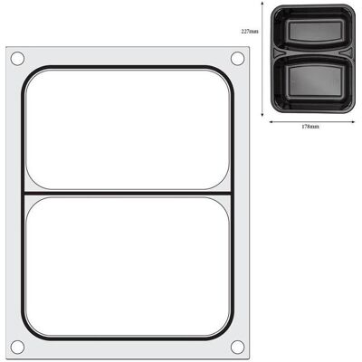 Hendi Matrize für Versiegelungsmach. 227x178 mm, Vakuumiergerät, Schwarz Hendi Matrize für Versiegelungsmach. 227x178 mm, Vakuumiergerät, Schwarz