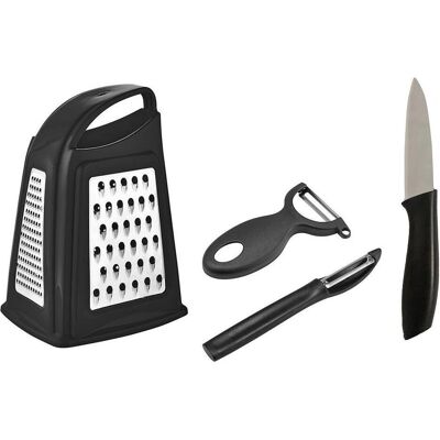 Hermia Mastery Grater & Peeler Set (4 Pieces), Sparschäler, Schwarz Hermia Mastery Grater & Peeler Set (4 Pieces), Sparschäler, Schwarz