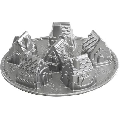Nordic Ware Cozy Village Pan - Schneedorf-Backform, 6 Tassen Nordic Ware Cozy Village Pan - Schneedorf-Backform, 6 Tassen