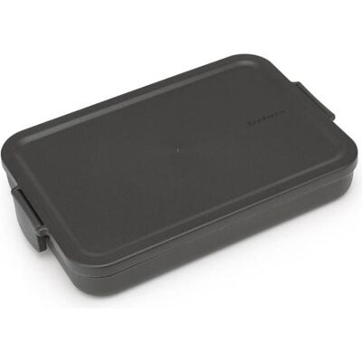 Brabantia Lunchbox Make & Take 25.5 x 16.6 x 3.7 cm, Dunkelgrau, Lunchbox, Grau Brabantia Lunchbox Make & Take 25.5 x 16.6 x 3.7 cm, Dunkelgrau, Lunchbox, Grau