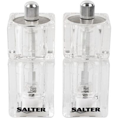 Salter 7605 CLXR Mini Mills Twin, Pfeffermühle + Salzmühle, Transparent Salter 7605 CLXR Mini Mills Twin, Pfeffermühle + Salzmühle, Transparent