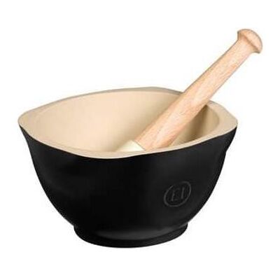 Emile Henry Vijzel en Stamper - Truffe 15cm (40EH710255), Mörser, Schwarz Emile Henry Vijzel en Stamper - Truffe 15cm (40EH710255), Mörser, Schwarz
