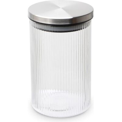 Weis Vorratsdose gerillt 800ml, Vorratsbehälter, Transparent Weis Vorratsdose gerillt 800ml, Vorratsbehälter, Transparent