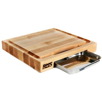 Boos Block Ahorn Schneidebrett - Doppelseitig, Griffe, 38,1x35,6 cm - Schneidebrett Boos Block Ahorn Schneidebrett - Doppelseitig, Griffe, 38,1x35,6 cm - Schneidebrett