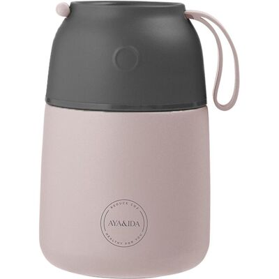Aya & Ida - Foodie - Thermosfles - Voedselcontainer - 500ml - SOFT ROSE (A9027), Lunchbox, Pink Aya & Ida - Foodie - Thermosfles - Voedselcontainer - 500ml - SOFT ROSE (A9027), Lunchbox, Pink
