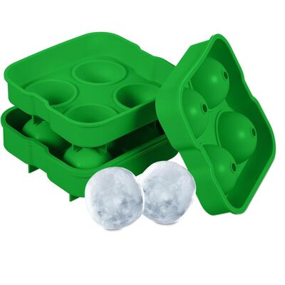 Relaxdays 2x Eiswürfelform, Eisformen, Grün Relaxdays 2x Eiswürfelform, Eisformen, Grün