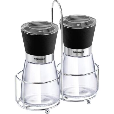 Westmark 2-tlg. Set Menage mit 2 Gewürzmühlen »Blacky«, Pfeffermühle + Salzmühle, Schwarz Westmark 2-tlg. Set Menage mit 2 Gewürzmühlen »Blacky«, Pfeffermühle + Salzmühle, Schwarz