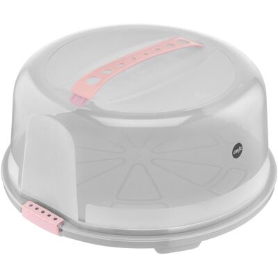 Emsa Prep&Bake, Kuchentransportbox, Rosa, Transparent Emsa Prep&Bake, Kuchentransportbox, Rosa, Transparent
