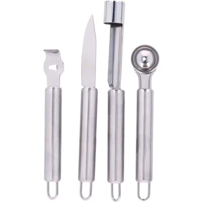alpina Tools for fruit 4pcs SS, Entsteiner, Silber alpina Tools for fruit 4pcs SS, Entsteiner, Silber