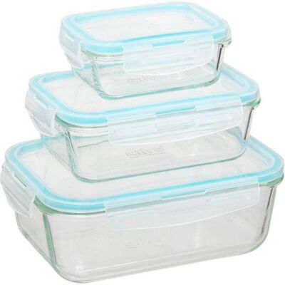 5Five ClipEat 330 ml + 800 ml + 1.7 L, Lunchbox, Blau 5Five ClipEat 330 ml + 800 ml + 1.7 L, Lunchbox, Blau