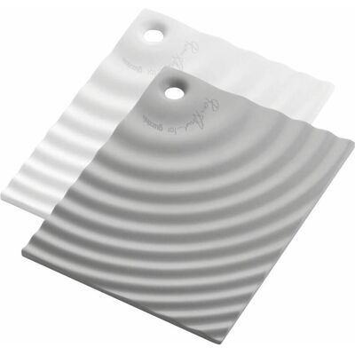 Guzzini Set 2 Arbeitsbretter Mit Stander Ripples, 12370052, Schneidebrett, Mehrfarbig Guzzini Set 2 Arbeitsbretter Mit Stander Ripples, 12370052, Schneidebrett, Mehrfarbig