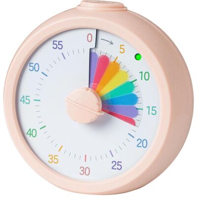 Relaxdays Visueller Timer, Küchentimer, Rosa Relaxdays Visueller Timer, Küchentimer, Rosa