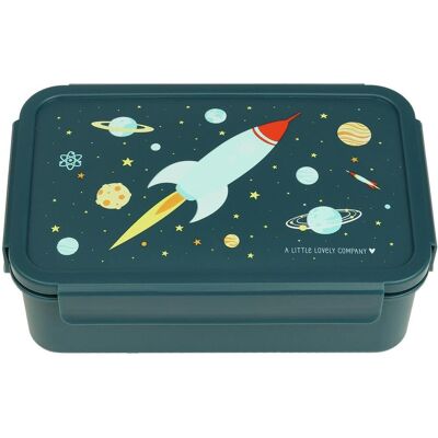 A Little Lovely Company Bla Space Bento Brotdose - Lunchbox A Little Lovely Company Bla Space Bento Brotdose - Lunchbox