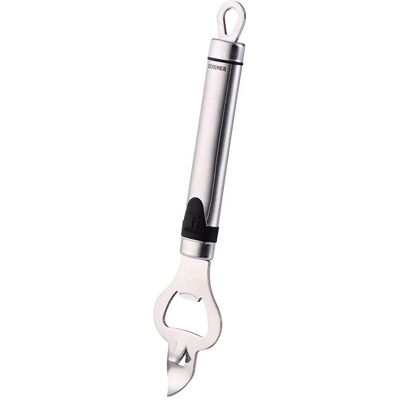 Bergner Flaschenöffner aus Edelstahl, 19 cm, Flaschenöffner, Silber Bergner Flaschenöffner aus Edelstahl, 19 cm, Flaschenöffner, Silber