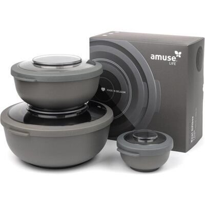 Amuse Schüsselset Life, Lunchbox, Grau Amuse Schüsselset Life, Lunchbox, Grau