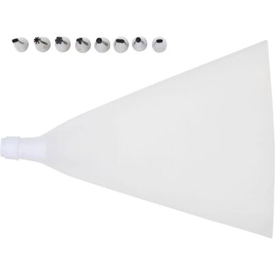 alpina Syringe set 9pc with 8 nozzles, Spritzbeutel alpina Syringe set 9pc with 8 nozzles, Spritzbeutel