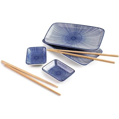 Ibili, Geschirrset, Sushi Set 22.4 -9.8 x 12.3-7.3 x 2.7-2.2 cm Perfekt für das Seriveren von leckerem Sushi zu Hause (6 Stk.) Ibili, Geschirrset, Sushi Set 22.4 -9.8 x 12.3-7.3 x 2.7-2.2 cm Perfekt für das Seriveren von leckerem Sushi zu Hause (6 Stk.)