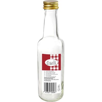 12x Dosen-Zentrale Gradhalsflasche 'Einkochwelt', Einmachgläser, Transparent 12x Dosen-Zentrale Gradhalsflasche 'Einkochwelt', Einmachgläser, Transparent