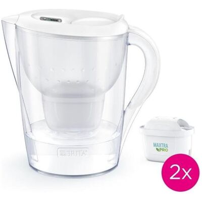 Brita Dzbanek filtrujacy 3,5l Marella XL + 2 wkłady filtrujące MAXTRA PRO Pure Performance, Wasserfilterkanne, Weiss Brita Dzbanek filtrujacy 3,5l Marella XL + 2 wkłady filtrujące MAXTRA PRO Pure Performance, Wasserfilterkanne, Weiss