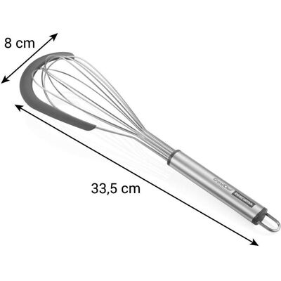 Tescoma Schneebesen mit Schaber GrandCHEF, Schwingbesen, Silber, Grau Tescoma Schneebesen mit Schaber GrandCHEF, Schwingbesen, Silber, Grau