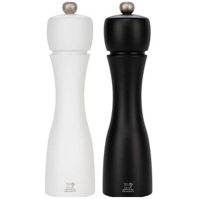 Peugeot Tahiti Pfeffer-/ Salz Z Mühlenset 2 Stk 20 cm, Pfeffermühle + Salzmühle, Weiss, Schwarz Peugeot Tahiti Pfeffer-/ Salz Z Mühlenset 2 Stk 20 cm, Pfeffermühle + Salzmühle, Weiss, Schwarz