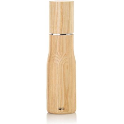 AdHoc Pfeffer- / Salzmühle Levo, CeraCut Ceramic Mahlwerk, Eschenholz hell/Edelstahl, D: 5,8 cm, H: 21 cm, Pfeffermühle + Salzmühle, Schwarz, Silber, Braun AdHoc Pfeffer- / Salzmühle Levo, CeraCut Ceramic Mahlwerk, Eschenholz hell/Edelstahl, D: 5,8 cm, H: 21 cm, Pfeffermühle + Salzmühle, Schwarz, Silber, Braun