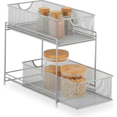 Relaxdays Küchenorganizer, Küchen Organizer, Silber Relaxdays Küchenorganizer, Küchen Organizer, Silber