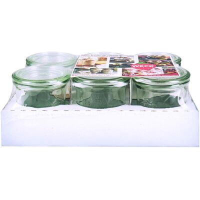 Weck Mini Sturz 140ml 6er Tray, Einmachgläser, Transparent Weck Mini Sturz 140ml 6er Tray, Einmachgläser, Transparent