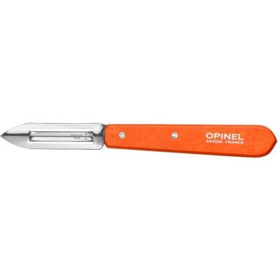 Opinel 001931 Schälmesser No. 115 orangefarbener Buchenholzgriff, Sparschäler, Orange Opinel 001931 Schälmesser No. 115 orangefarbener Buchenholzgriff, Sparschäler, Orange
