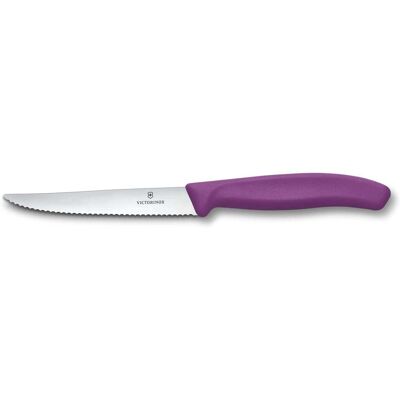 Victorinox Swiss Classic, Steak- & Pizzamesser, 11cm, wellen, violett, Besteck, Violett Victorinox Swiss Classic, Steak- & Pizzamesser, 11cm, wellen, violett, Besteck, Violett