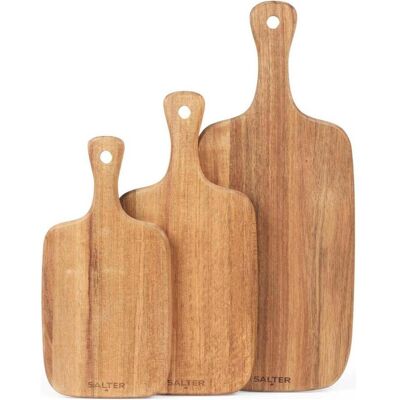 Salter BW14288 3 Piece Chopping Board Set, Schneidebrett, Braun Salter BW14288 3 Piece Chopping Board Set, Schneidebrett, Braun