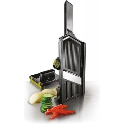 Ibili Hobel Easycook 32 cm Für schnelles und präzises Schneiden von Obst und Gemüse, Küchenreibe, Silber, Schwarz, Grün Ibili Hobel Easycook 32 cm Für schnelles und präzises Schneiden von Obst und Gemüse, Küchenreibe, Silber, Schwarz, Grün