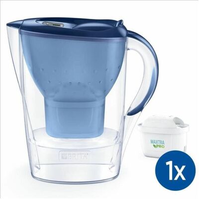 Brita Filter-Karaffe Marella, Wasserfilterkanne, Blau, Transparent Brita Filter-Karaffe Marella, Wasserfilterkanne, Blau, Transparent