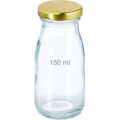 Relaxdays Flasche, Einmachgläser, Transparent Relaxdays Flasche, Einmachgläser, Transparent