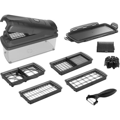 Genius Nicer Dicer Plus Set, Küchenreibe, Schwarz Genius Nicer Dicer Plus Set, Küchenreibe, Schwarz
