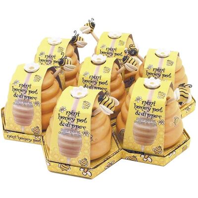 7x Joie Mini-Honigtöpfchen+Löffel, Vorratsbehälter, Gelb 7x Joie Mini-Honigtöpfchen+Löffel, Vorratsbehälter, Gelb