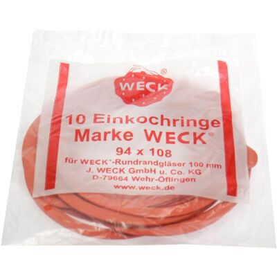 Weck Gummiringe, Einmachgläser, Rot Weck Gummiringe, Einmachgläser, Rot