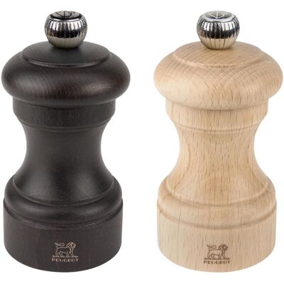 Peugeot Bistro Pfeffer- und Salzmühle Z 10 cm Duo natur+choc, Pfeffermühle + Salzmühle, Braun Peugeot Bistro Pfeffer- und Salzmühle Z 10 cm Duo natur+choc, Pfeffermühle + Salzmühle, Braun