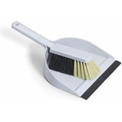 Nölle Kehrgarnitur grau Kunststoff 22,0 cm breit, Reinigungsutensil, Grau Nölle Kehrgarnitur grau Kunststoff 22,0 cm breit, Reinigungsutensil, Grau