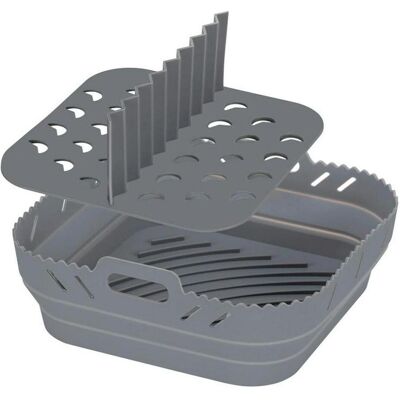 4x Wenko Airfryer Einlage Silikon Nara, Zubehör Küchengeräte, Grau 4x Wenko Airfryer Einlage Silikon Nara, Zubehör Küchengeräte, Grau